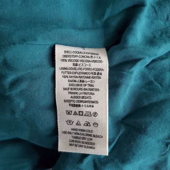 Free People Dress Women Size 0 Green Combo Boho A-Line Flare Keyhole Abbie - Picture 11 of 12